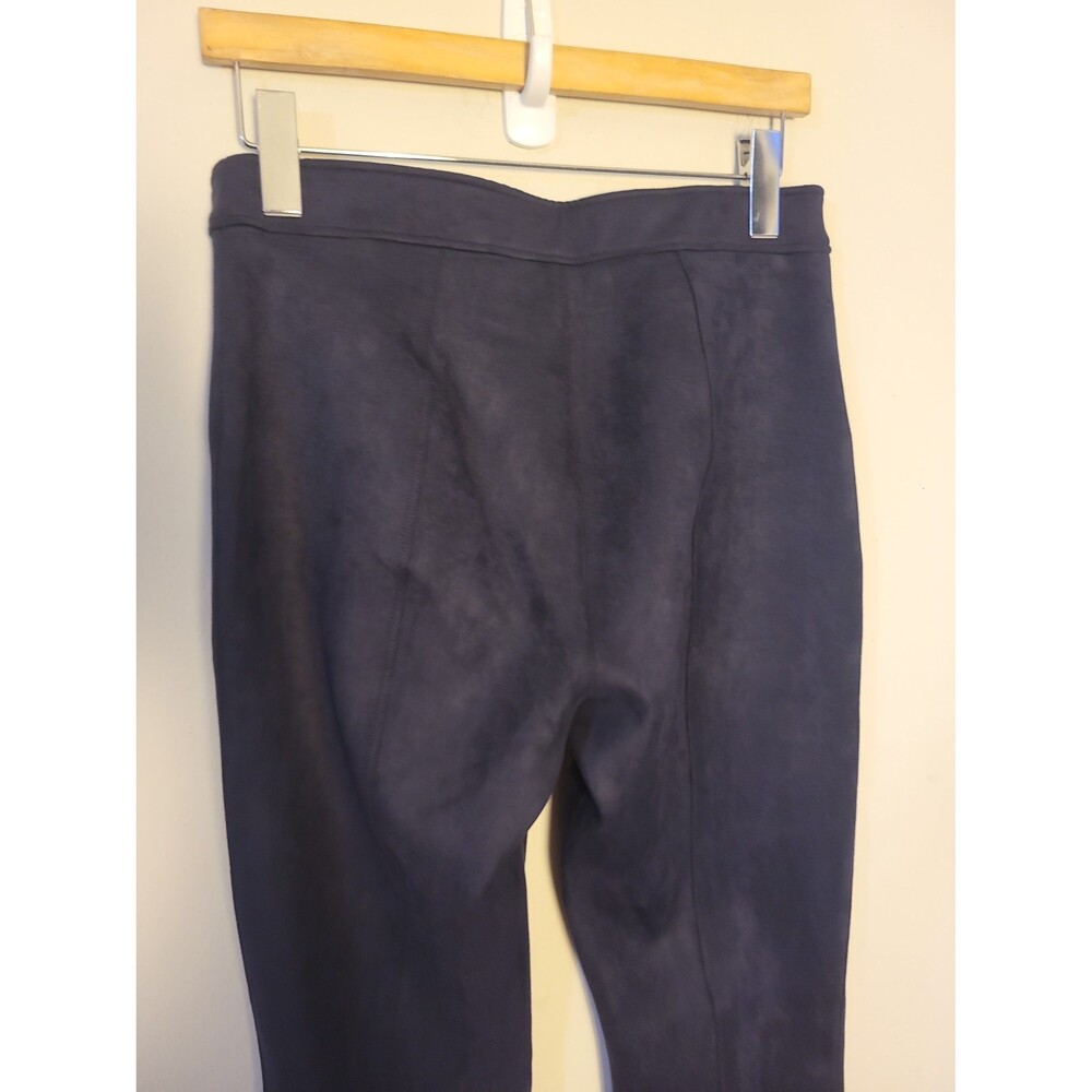 Spanx Faux Suede Flare Pant in Midnight Blue Sz L - Picture 4 of 8